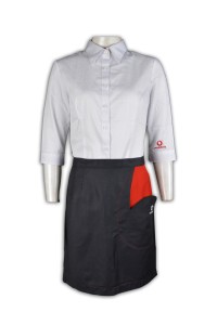 UN154 訂製公司制服套裝  來辦訂購團體制服  3/4 袖 7分袖 設計logo圖案 公司制服專門店HK